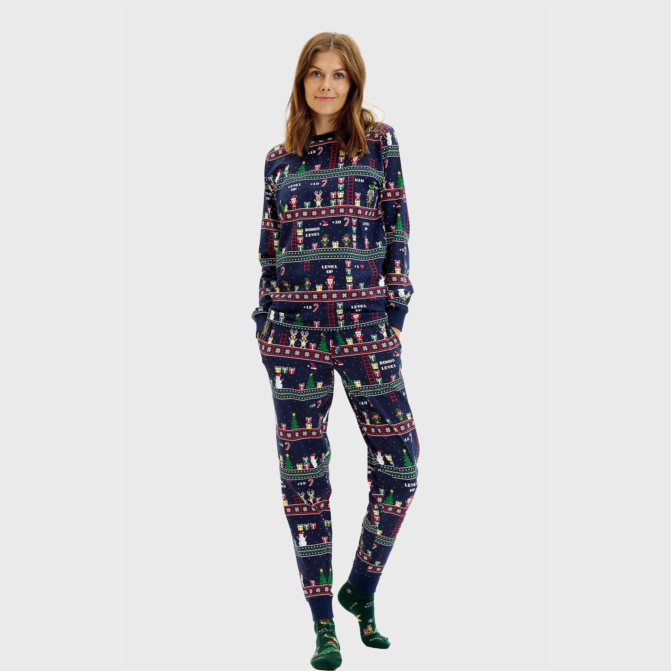 Vintage Gamer Christmas Pyjamas – Women
